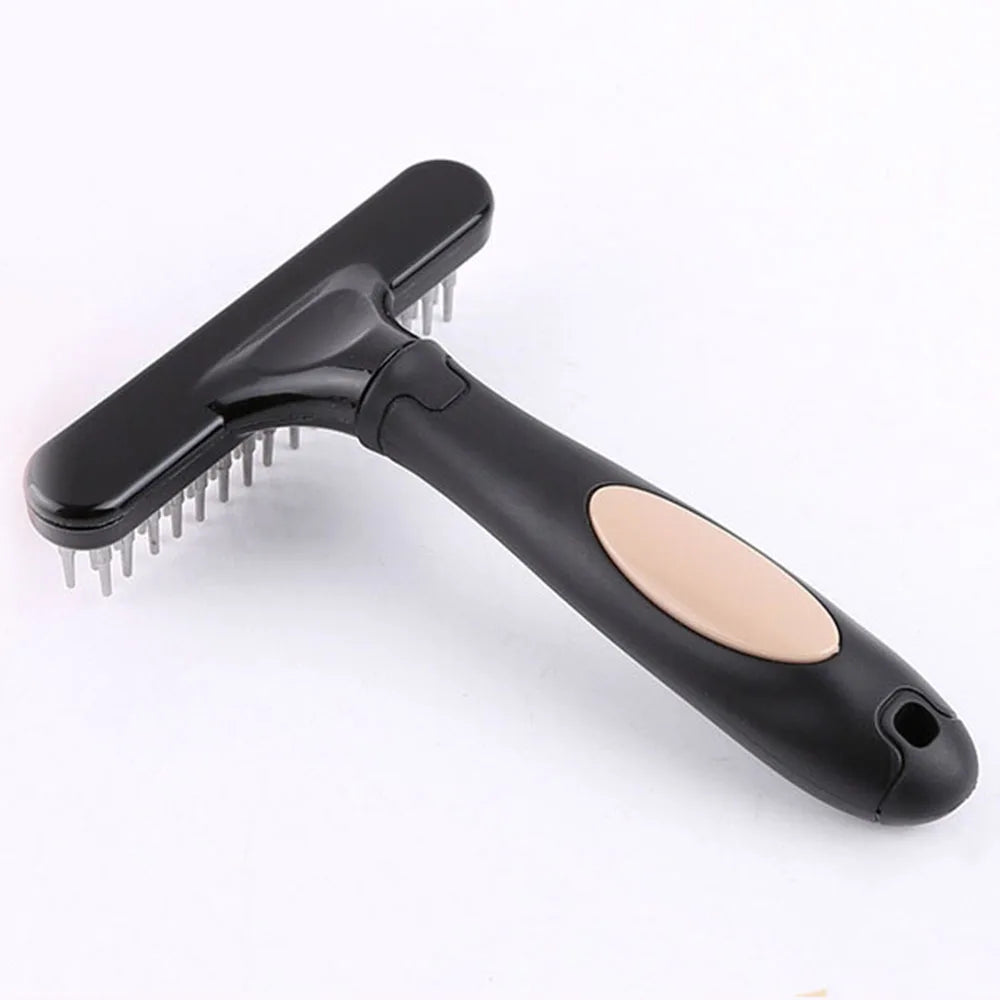 Stainless Steel Undercoat Grooming Rake for Dogs and Cats