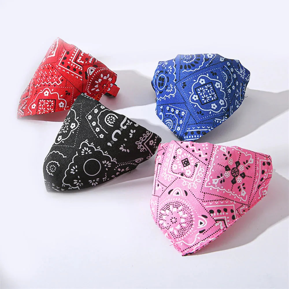Adjustable Dog Bandana Scarf Collar for Everyday Style