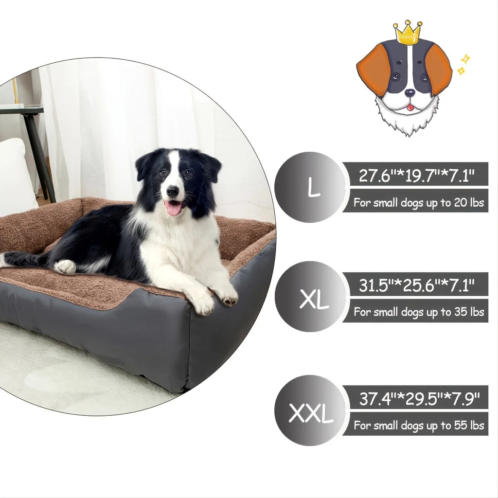 Breathable Dog Sofa Bed - Large Small Pet Cushion
