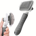Self-Cleaning Slicker Brush for Dog and Cat Hair Removal