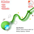 Rechargeable Rolling Cat Ball Toy with Faux Tail
