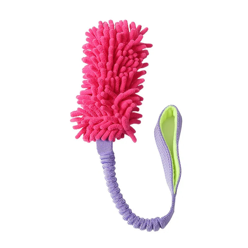 Plush Rope Dog Chew Toy with Sturdy Pull Handle