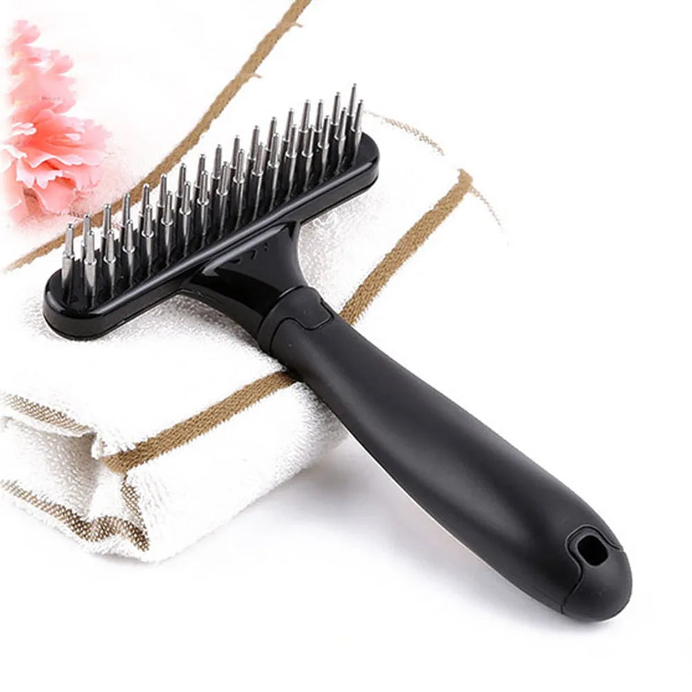 Stainless Steel Undercoat Grooming Rake for Dogs and Cats