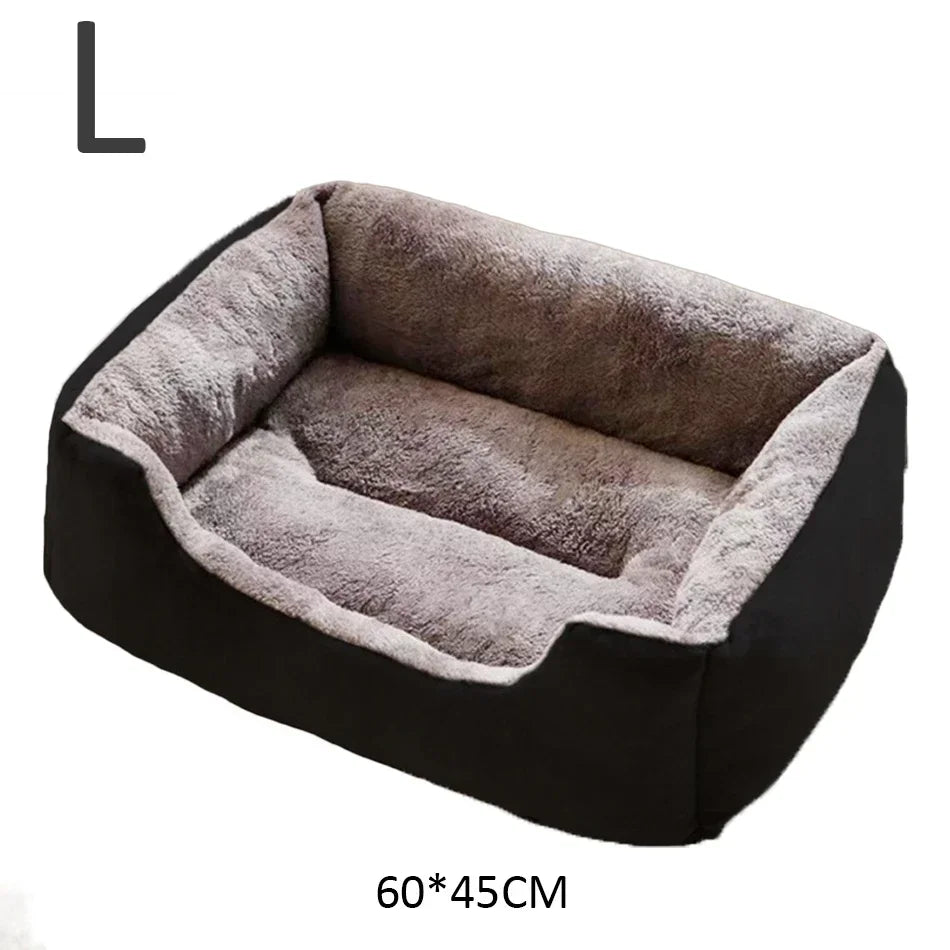 Plush Cat and Dog Cushion Bed - Breathable Basket Mat