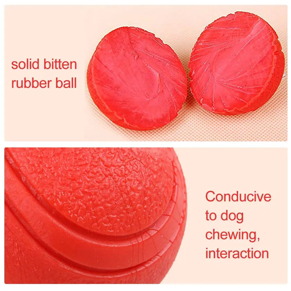 HOOPET Bite-Resistant Rubber Dog Ball Toy - S-XL