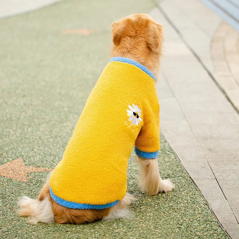 Fleece Big Dog Hoodie Vest - Labrador Golden Retriever Jacket