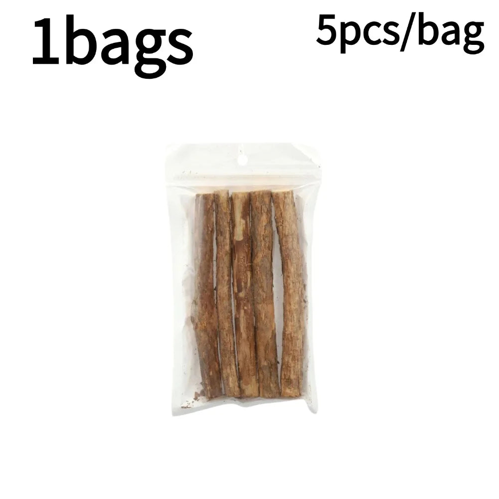 Natural Catnip Chew Sticks for Teeth Cleaning and Play