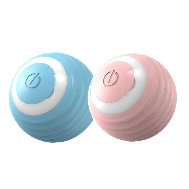 Smart Rolling Interactive Cat Ball Toy with Silicone Shell