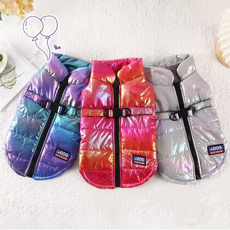 Rainbow Gradient Dog Vest - Autumn and Winter Coat