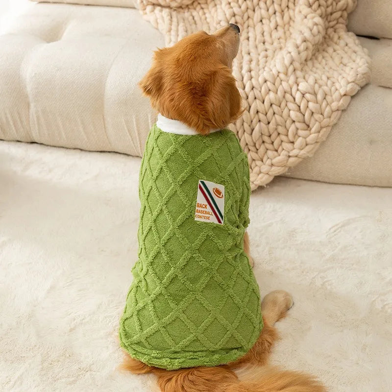 Fleece Big Dog Hoodie Vest - Labrador Golden Retriever Jacket