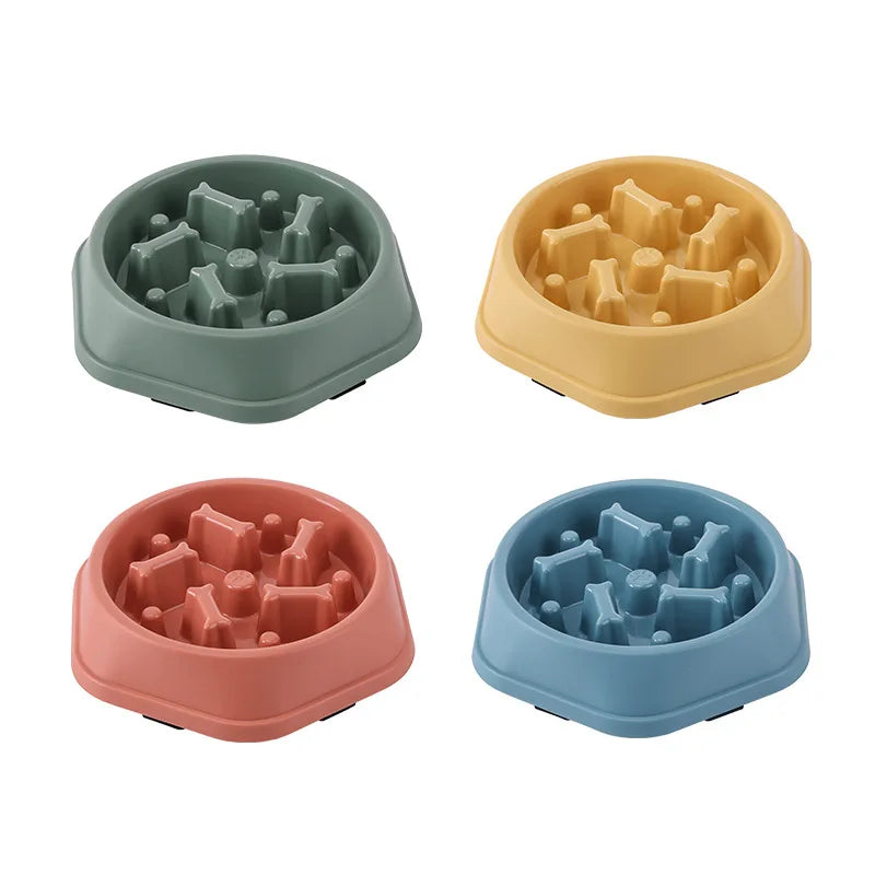 Anti-Choking Slow Feeder Bowl - Non-Slip Pet Dish