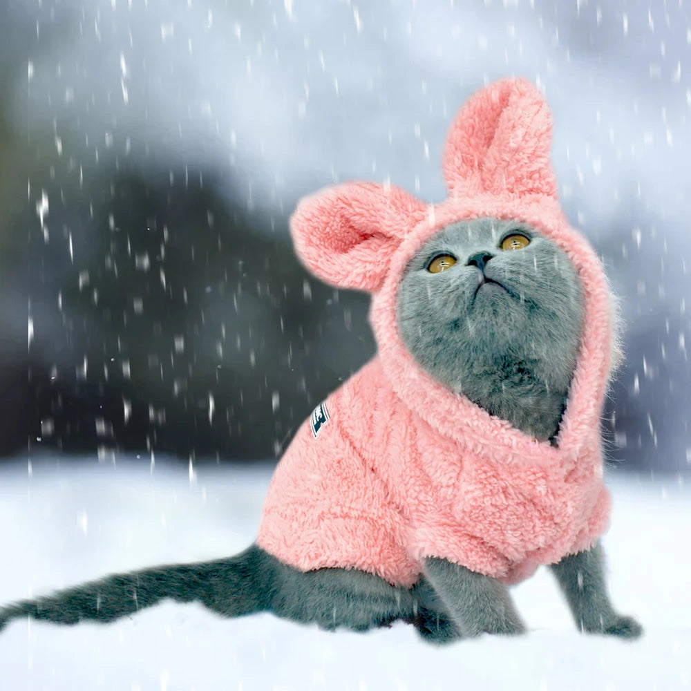 Warm Pink Pet Coat Jacket - S-2XL Winter Outfit