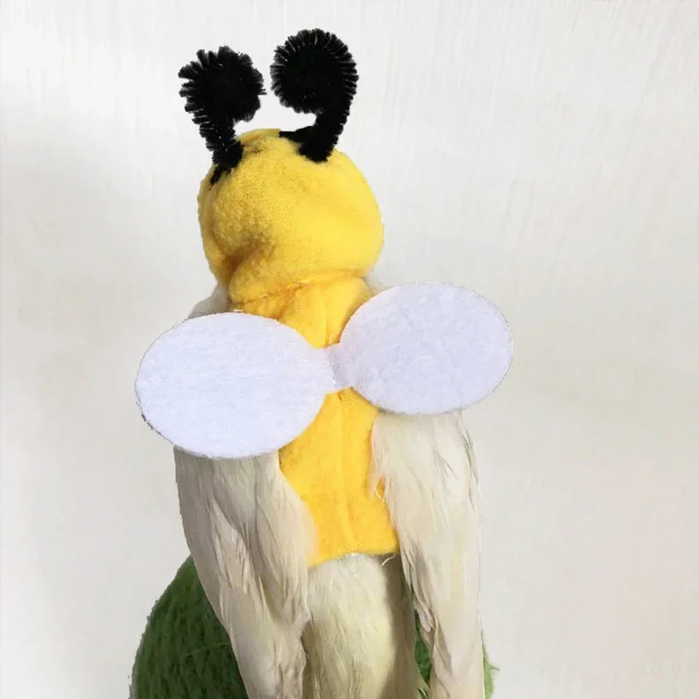 Funny Bee Costume Flying Suit for Pet Birds
