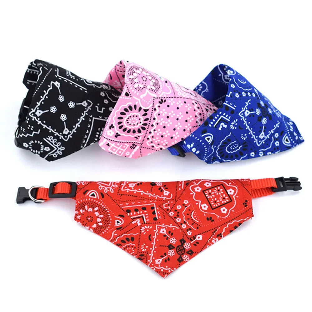 Adjustable Dog Bandana Scarf Collar for Everyday Style